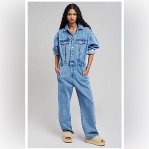 The Frankie Shop Blue Denim Jumpsuit